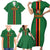 Custom Zambia Football Family Matching Short Sleeve Bodycon Dress and Hawaiian Shirt Go Copper Bullets