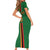 Custom Zambia Football Family Matching Short Sleeve Bodycon Dress and Hawaiian Shirt Go Copper Bullets