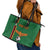 Custom Zambia Football Leather Tote Bag Go Copper Bullets