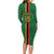 Custom Zambia Football Long Sleeve Bodycon Dress Go Copper Bullets