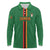 Custom Zambia Football Long Sleeve Polo Shirt Go Copper Bullets