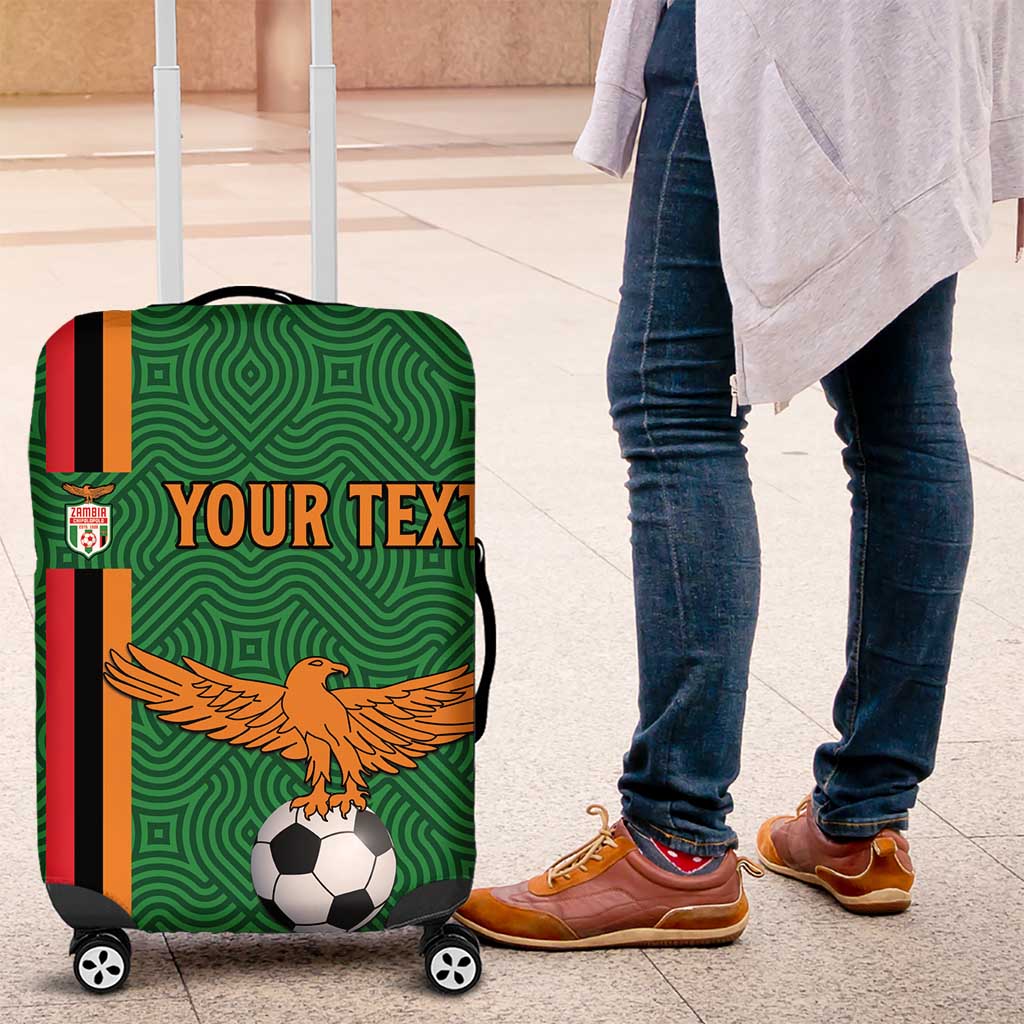 Custom Zambia Football Luggage Cover Go Copper Bullets