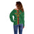 Custom Zambia Football Off Shoulder Sweater Go Copper Bullets