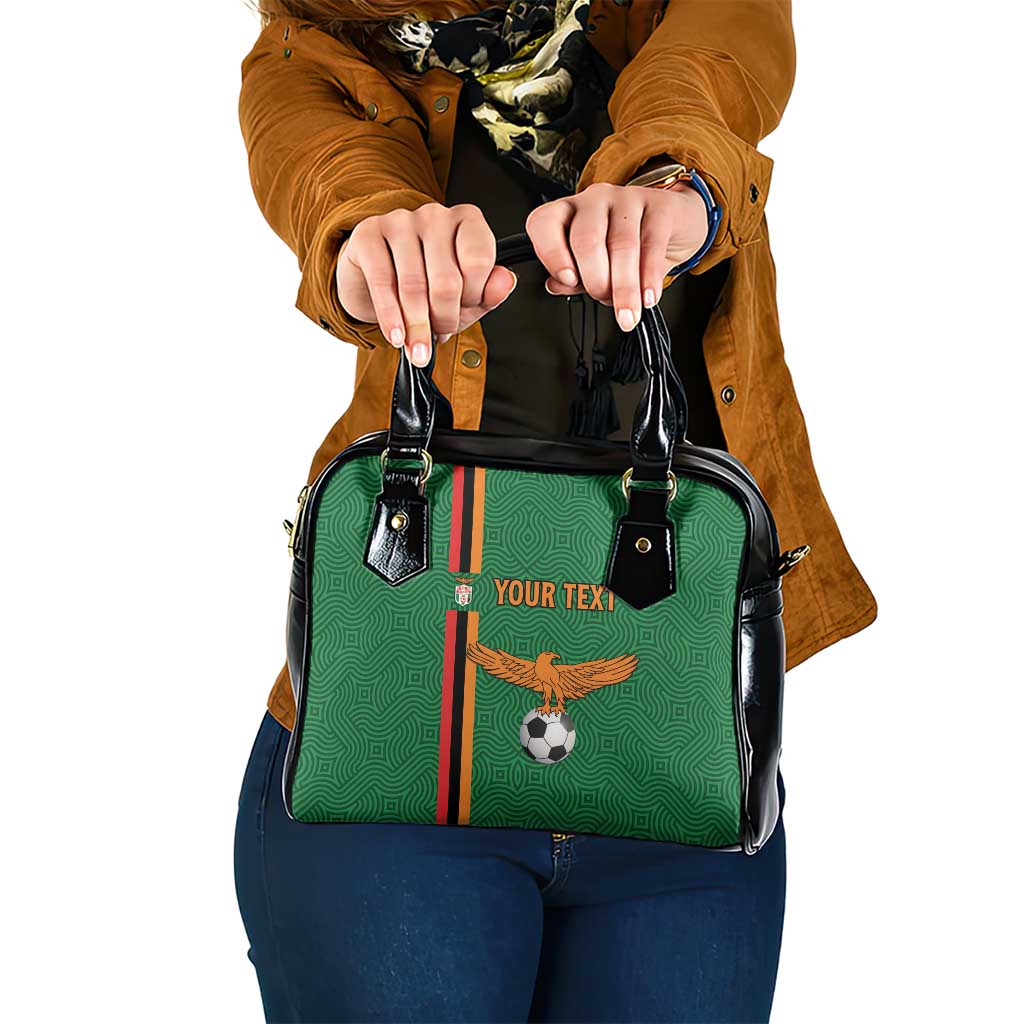 Custom Zambia Football Shoulder Handbag Go Copper Bullets