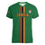 Custom Zambia Football Women V-Neck T-Shirt Go Copper Bullets