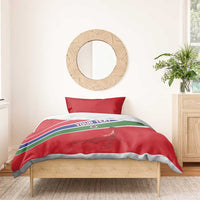 Custom Gambia Football Bedding Set Go Scorpions Go