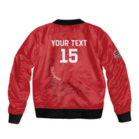 Custom Gambia Football Bomber Jacket Go Scorpions Go