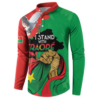 Traore Burkina Faso Button Sweatshirt I Stand With Traore