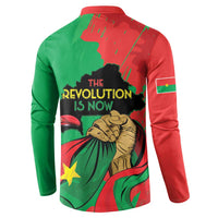 Traore Burkina Faso Button Sweatshirt I Stand With Traore