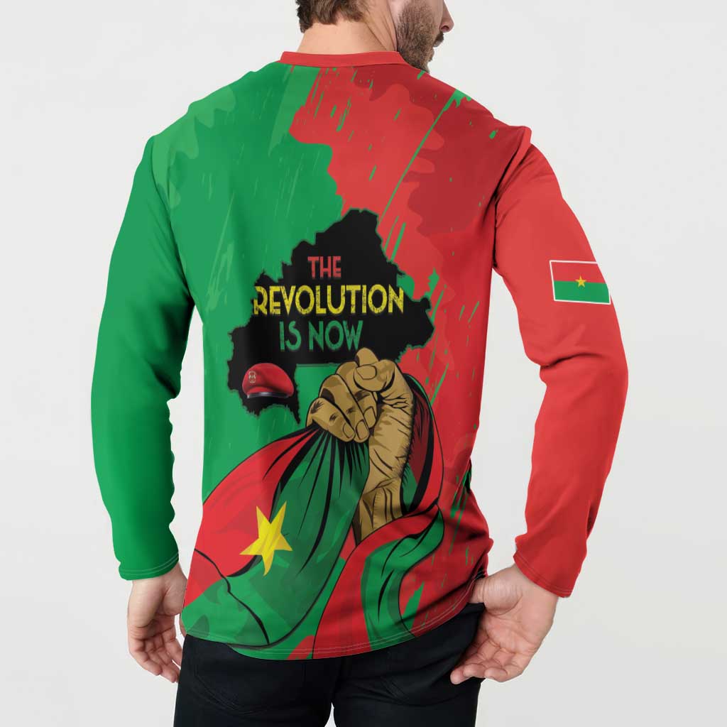 Traore Burkina Faso Button Sweatshirt I Stand With Traore