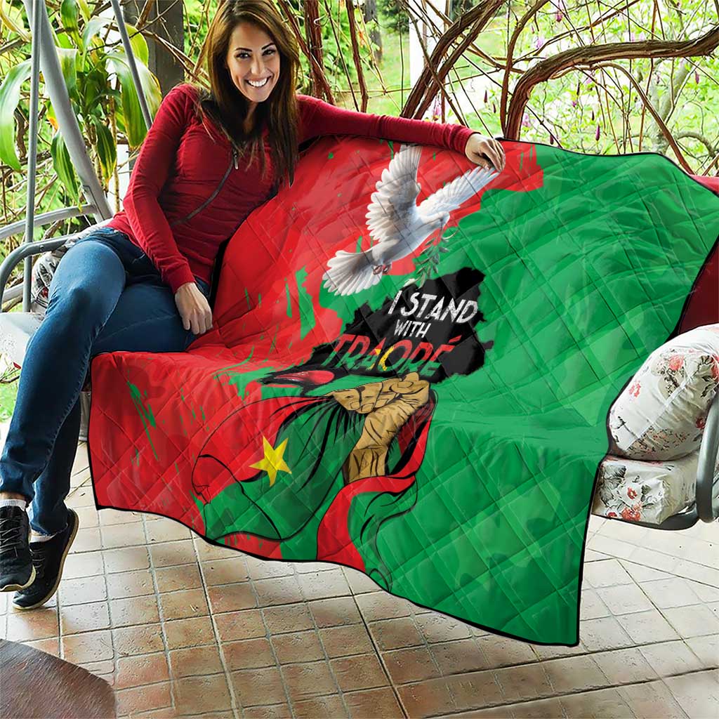 Traore Burkina Faso Quilt I Stand With Traore