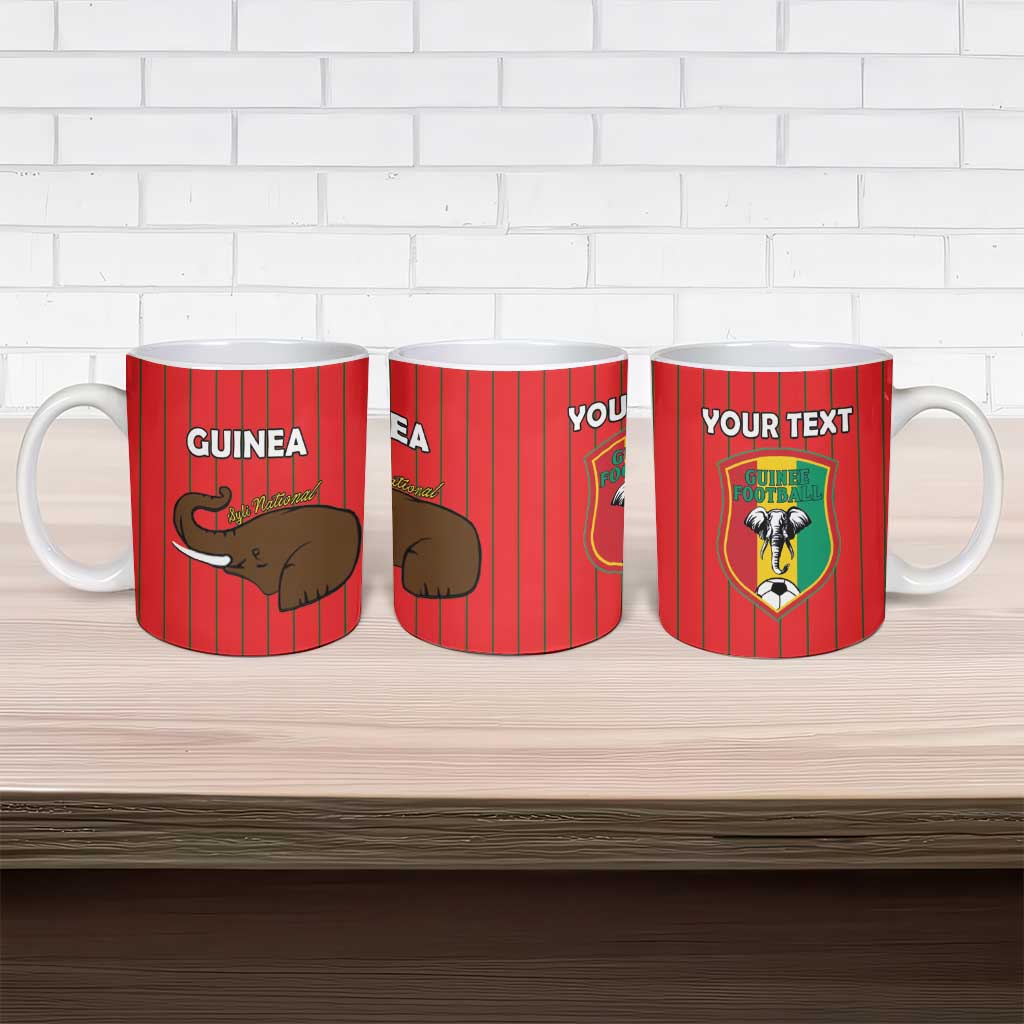Custom Guinea Football Ceramic Mug Allez Syli National - Wonder Print Shop