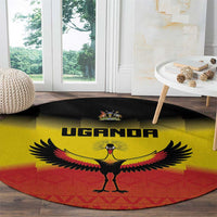 Uganda Football Round Carpet Go Cranes Go - Wonder Print Shop