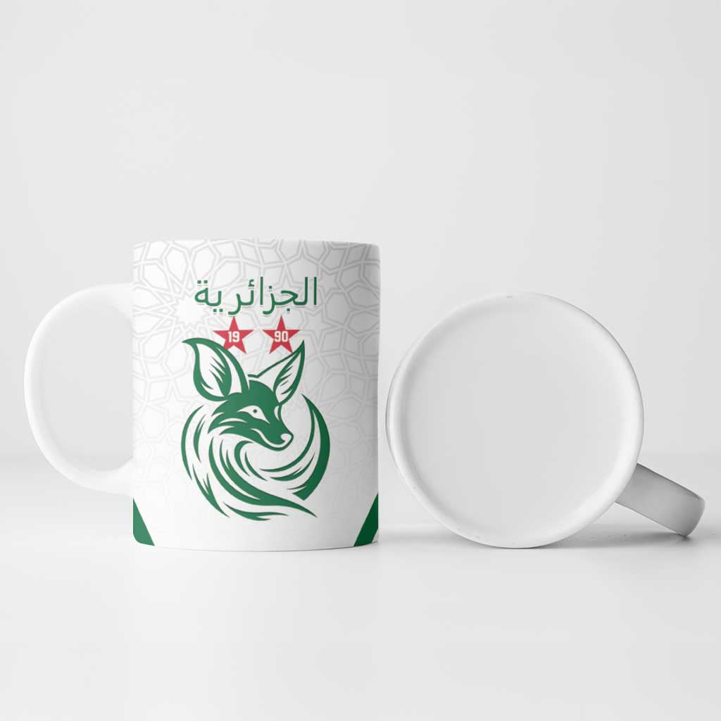 Custom Algeria Football Ceramic Mug Go Fennecs Go - Wonder Print Shop