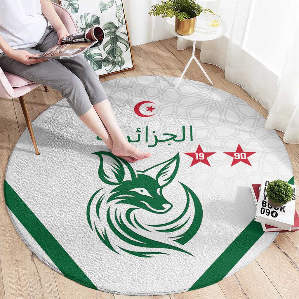 Algeria Football Round Carpet Go Fennecs Go - Wonder Print Shop