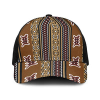 Mali Bologan Mud Cloth Pattern Baseball Net Cap - Wonder Print Shop