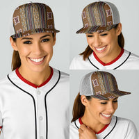 Mali Bologan Mud Cloth Pattern Baseball Net Cap - Wonder Print Shop