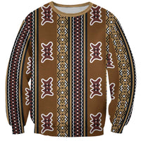 Mali Bologan Mud Cloth Pattern Sweatshirt - Wonder Print Shop