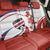 Custom Costa Rica Football Back Car Seat Cover Los Ticos With Bull Mascot - Wonder Print Shop