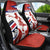 Custom Costa Rica Football Car Seat Cover Los Ticos With Bull Mascot - Wonder Print Shop