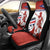 Custom Costa Rica Football Car Seat Cover Los Ticos With Bull Mascot - Wonder Print Shop