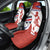 Custom Costa Rica Football Car Seat Cover Los Ticos With Bull Mascot - Wonder Print Shop