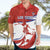 Custom Costa Rica Football Hawaiian Shirt Los Ticos With Bull Mascot - Wonder Print Shop