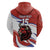 Custom Costa Rica Football Hoodie Los Ticos With Bull Mascot - Wonder Print Shop