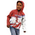 Custom Costa Rica Football Kid Hoodie Los Ticos With Bull Mascot - Wonder Print Shop