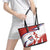 Custom Costa Rica Football Leather Tote Bag Los Ticos With Bull Mascot