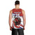 Custom Costa Rica Football Men Tank Top Los Ticos With Bull Mascot - Wonder Print Shop