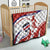 Custom Costa Rica Football Quilt Los Ticos With Bull Mascot