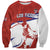 Custom Costa Rica Football Sweatshirt Los Ticos With Bull Mascot - Wonder Print Shop