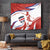 Custom Costa Rica Football Tapestry Los Ticos With Bull Mascot