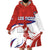 Custom Costa Rica Football Wearable Blanket Hoodie Los Ticos With Bull Mascot - Wonder Print Shop