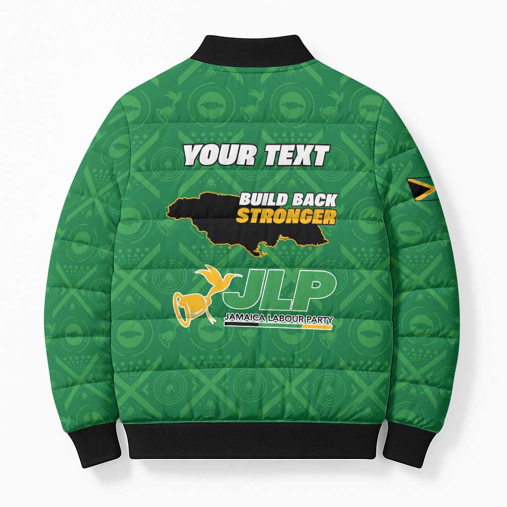 Personalized Jamaica Labour Party Bomber Puffer Jacket Choose Jamica - Wonder Print Shop