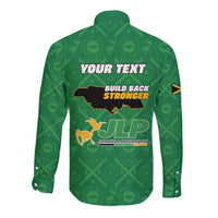 Personalized Jamaica Labour Party Long Sleeve Button Shirt Choose Jamica - Wonder Print Shop