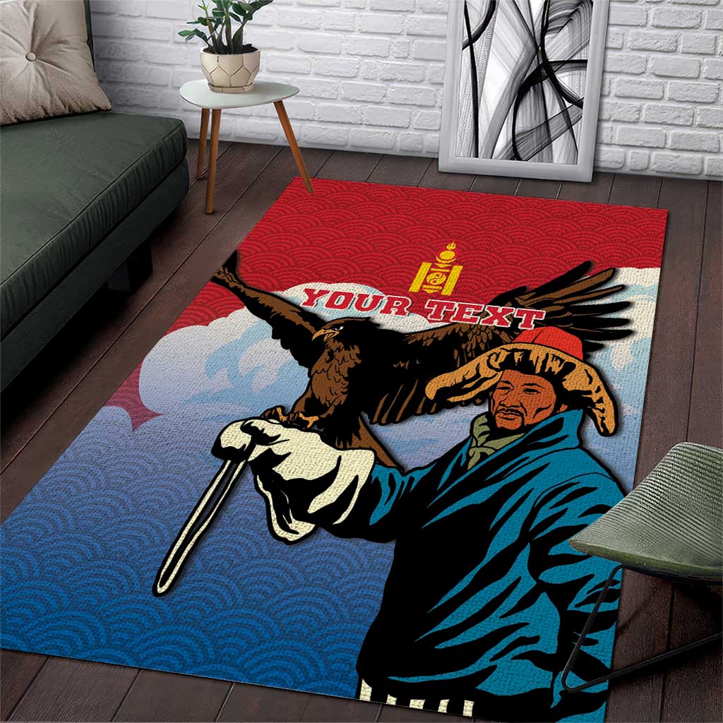 Personalised Mongolia Area Rug Eagle Hunters - Wonder Print Shop