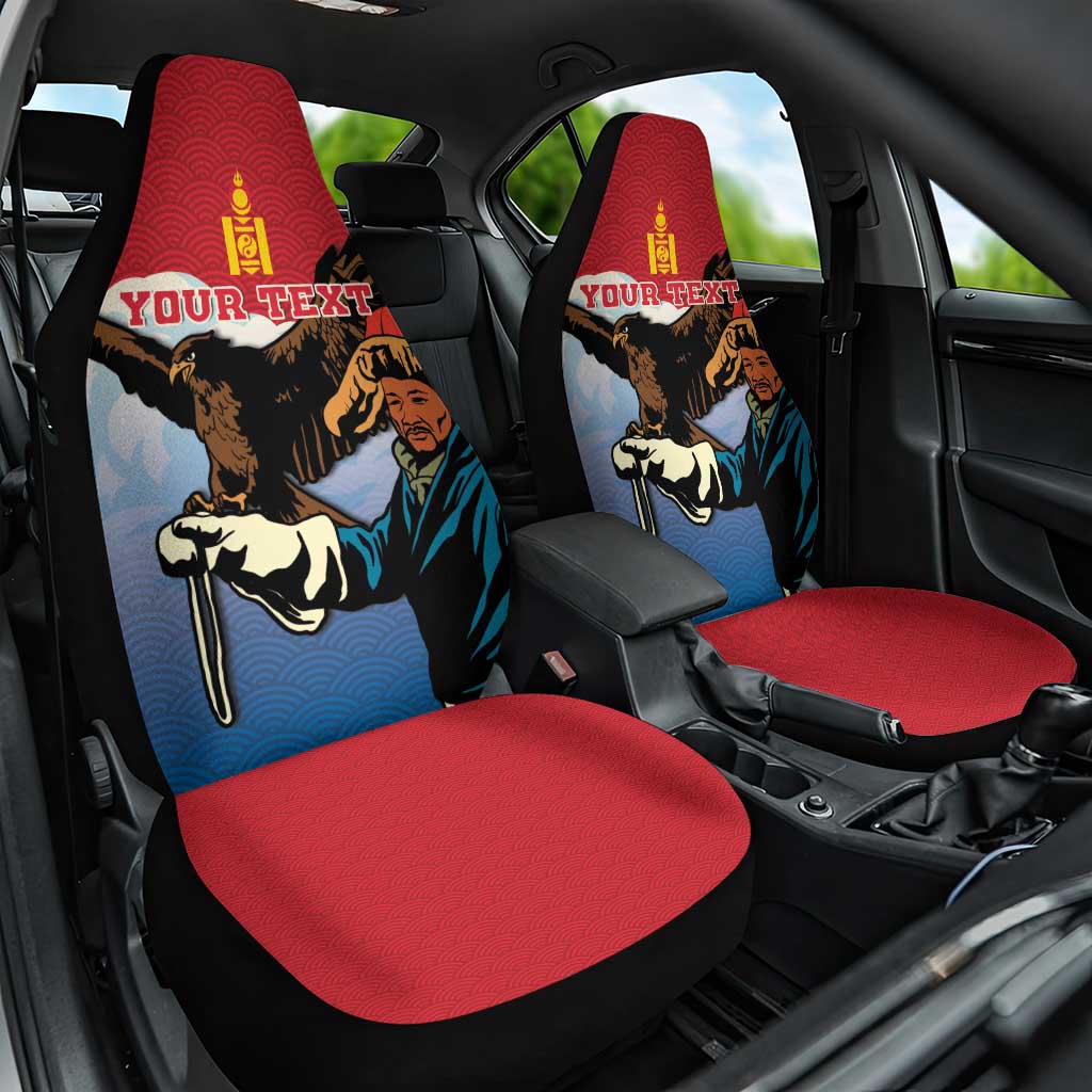 Personalised Mongolia Car Seat Cover Eagle Hunters - Wonder Print Shop