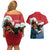 Personalised Mongolia Couples Matching Off Shoulder Short Dress and Hawaiian Shirt Eagle Hunters - Wonder Print Shop