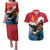 Personalised Mongolia Couples Matching Puletasi and Hawaiian Shirt Eagle Hunters - Wonder Print Shop