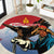 Personalised Mongolia Round Carpet Eagle Hunters