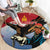 Personalised Mongolia Round Carpet Eagle Hunters