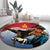 Personalised Mongolia Round Carpet Eagle Hunters