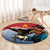 Personalised Mongolia Round Carpet Eagle Hunters