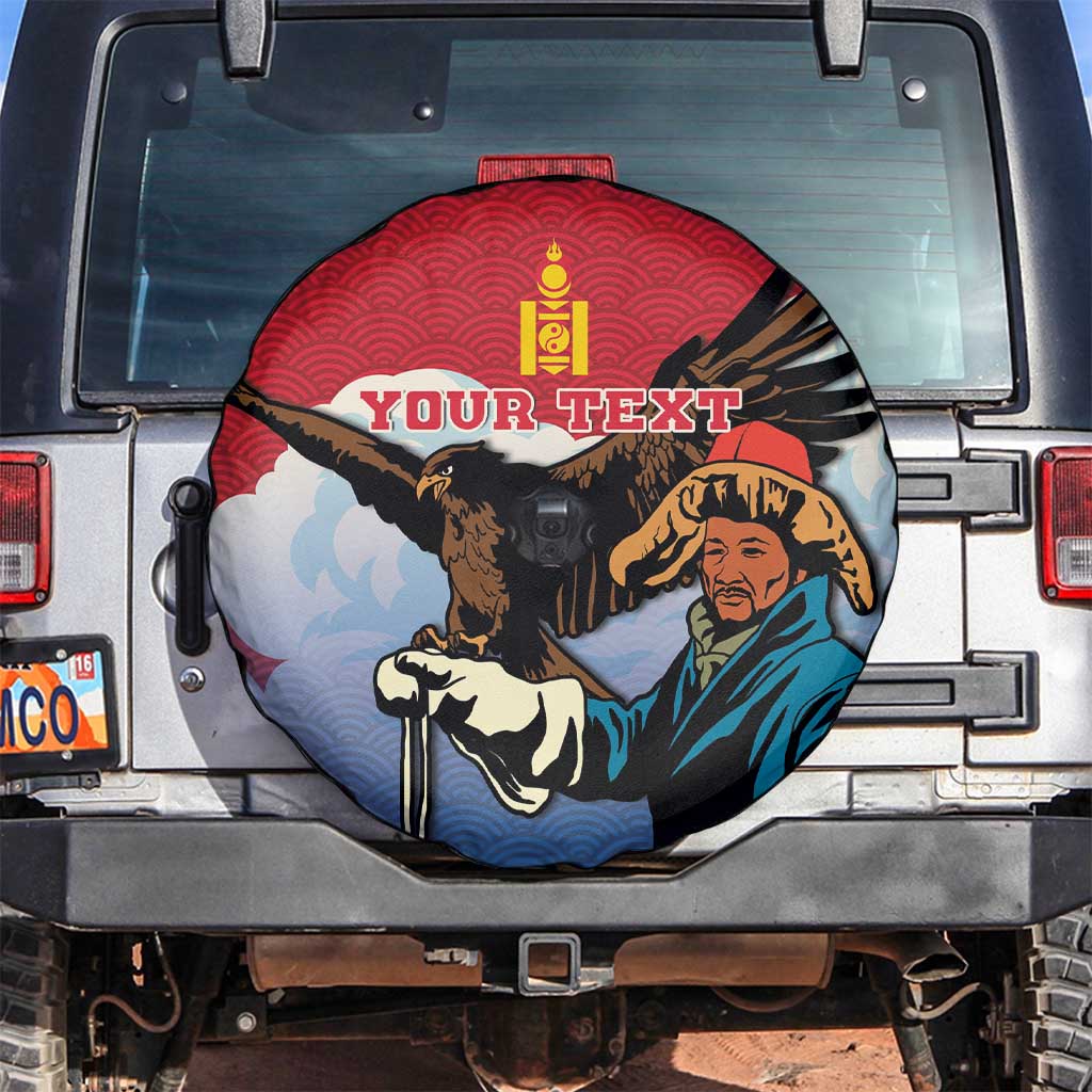 Personalised Mongolia Spare Tire Cover Eagle Hunters - Wonder Print Shop