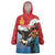 Personalised Mongolia Wearable Blanket Hoodie Eagle Hunters