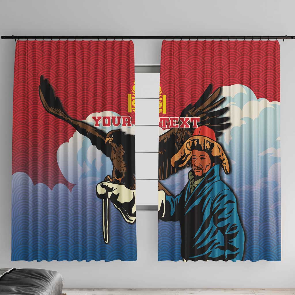 Personalised Mongolia Window Curtain Eagle Hunters - Wonder Print Shop