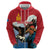 Personalised Mongolia Zip Hoodie Eagle Hunters - Wonder Print Shop