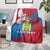 Personalised Mongolia Independence Day Blanket Coat Of Arms - Mongolia Folk Pattern